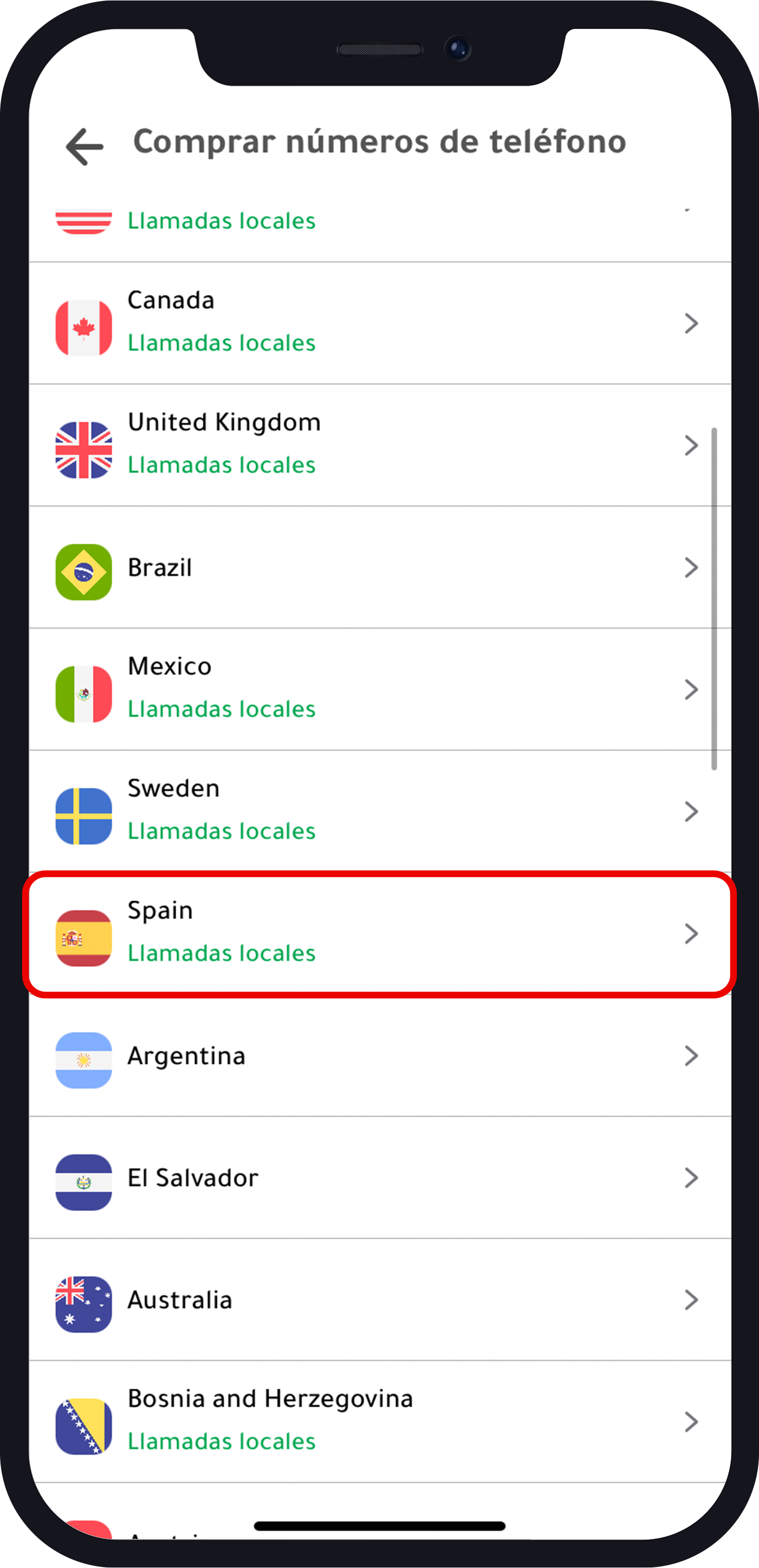 numero virtual español
