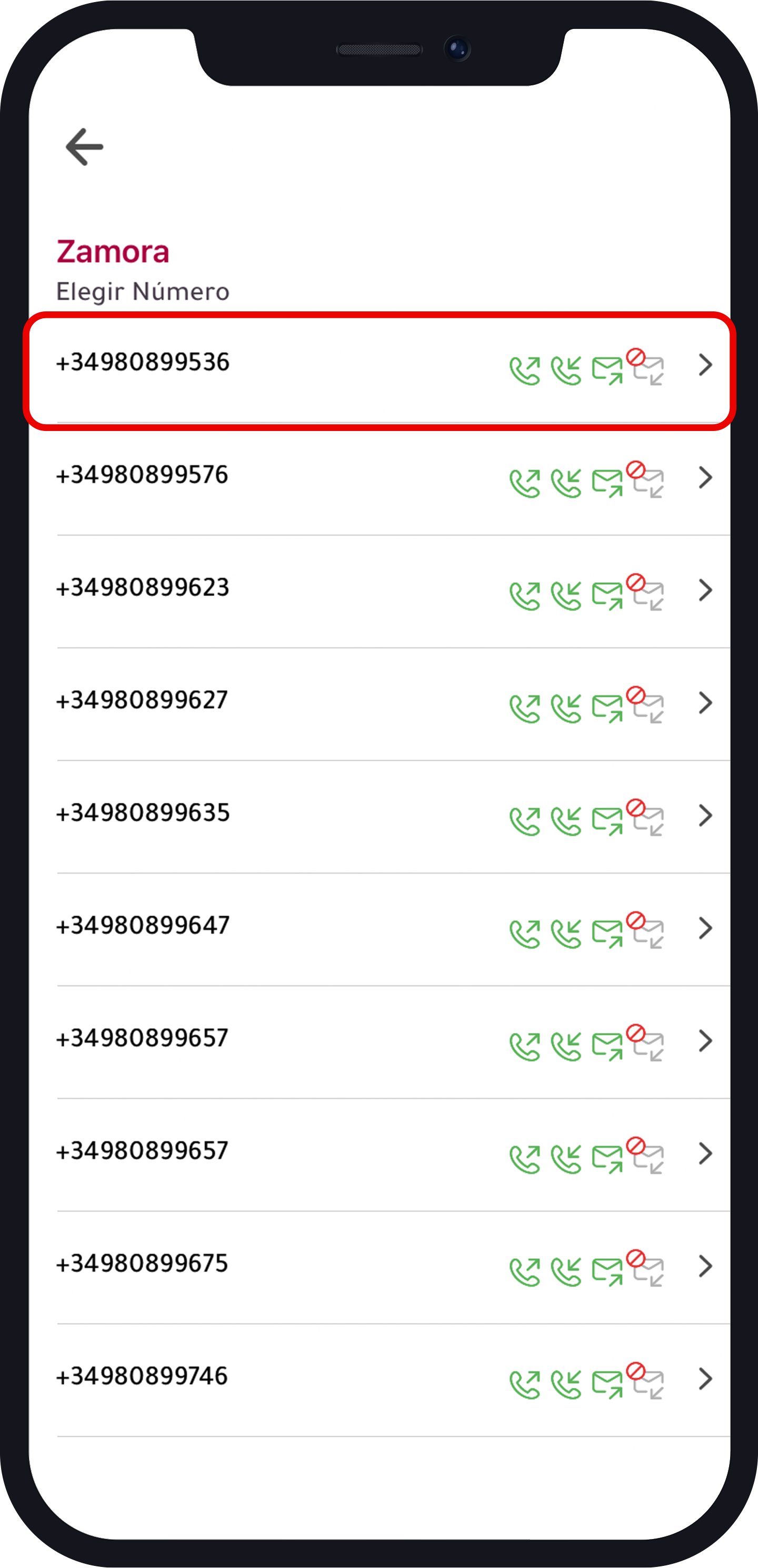 numero virtual español