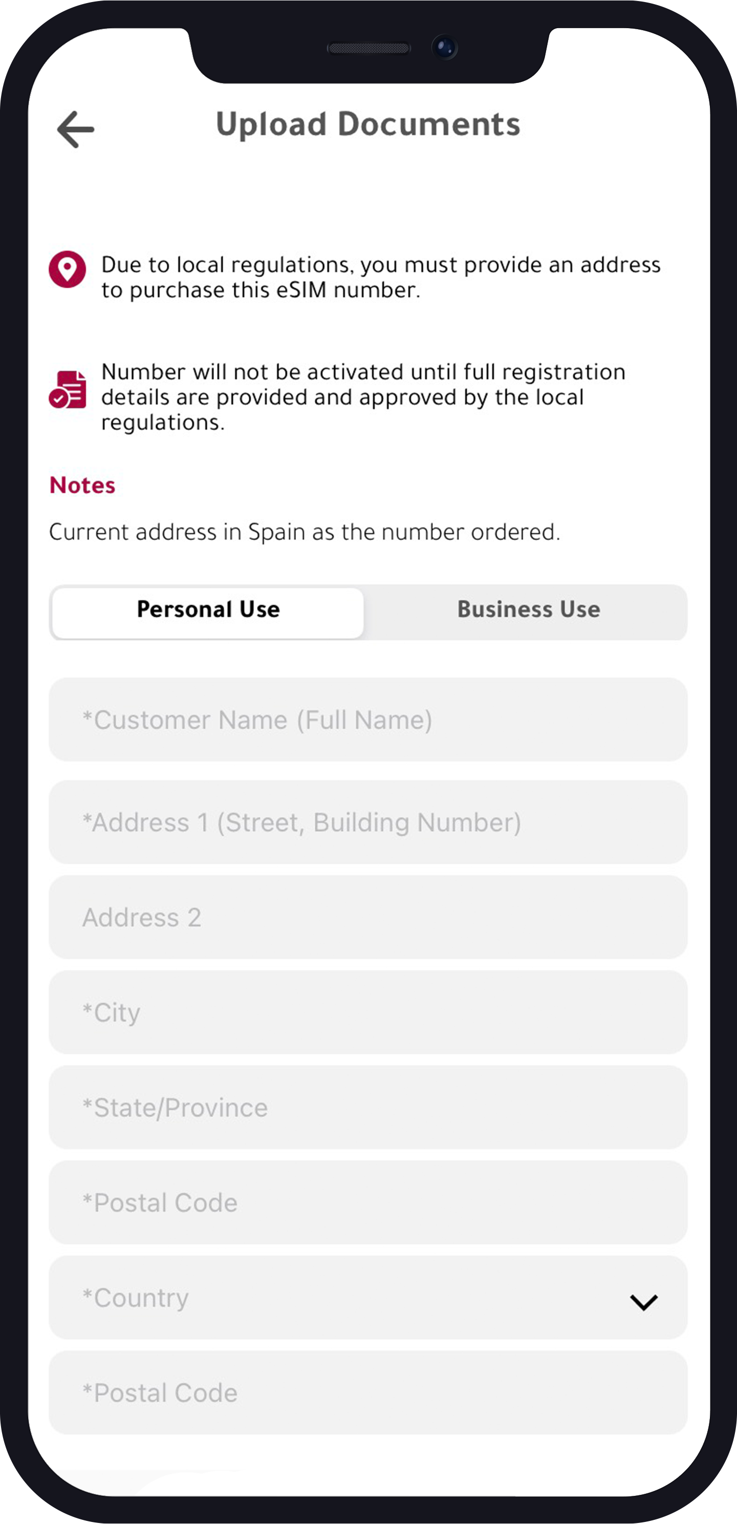 Spain Virtual Phone Number